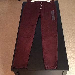 Brand New American Eagle Maroon Jeggings